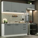 Ver imagem 1 de Cozinha Completa 260002 Com Armário E Balcão Branco/Cinza