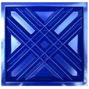 Ver imagem 3 de Forma 3D Gesso e Cimento ABS 1mm - Xis 30x30 cm