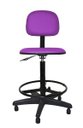 Ver imagem 2 de Cadeira Caixa Secretaria Polo - Couro Sintetico Corano - Roxo