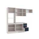 Ver imagem 4 de Armário de Cozinha Completa 100% Mdf 270cm Branco/azul Profundo Celeste Kappesberg