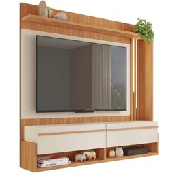 Painel para Tv até 60 Polegadas Marrom Vivenda Caemmun - 2