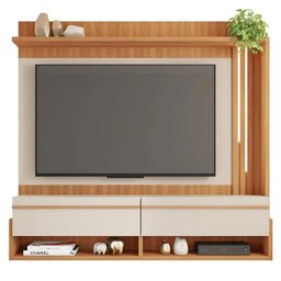 Painel para Tv até 60 Polegadas Marrom Vivenda Caemmun - 1