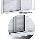 Ver imagem 3 de Janela Veneziana de Aluminio de Correr Lateral 100x120cm Lucasa Ideale Branco