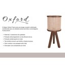 Ver imagem 4 de Abajur Muller Oxford Tripé Natural 1 Lâmpada 130na