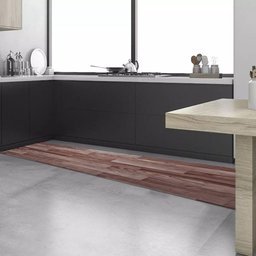 Passadeira em Manta Vinilico Similar Laminado por Metro Madeira Marrom Escuro - 6