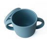 Copo para Bebê em Silicone Anti Derramamento Copinho para Introdução Alimentar Cor:Azul Claro - 2