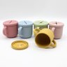 Copo para Bebê em Silicone Anti Derramamento Copinho para Introdução Alimentar Cor:Azul Claro - 5