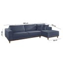 Ver imagem 7 de Sofá Cronos 03 Metros Chaise Lado Direito Meu Sofá Online