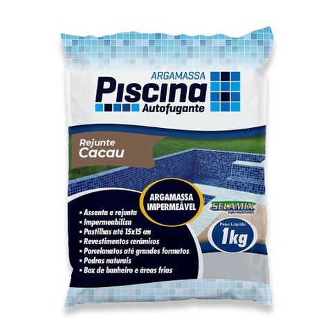 Rejunte Piscina Impermeável Cor Cacau 1kg