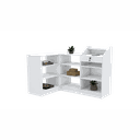 Ver imagem 1 de BALCÃO EM L COM CAIXA TAMPO RETO M308.B MUNDI MOVEIS