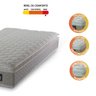 Colchão Solteiro Strong Pillow Top D45 Hellen Colchões 88x188x24cm Bege - 3