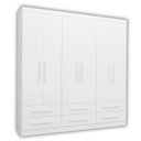 Ver imagem 2 de Guarda-Roupa Casal 6 Portas 6 Gavetas Majestic Branco