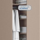 Ver imagem 6 de Guarda-Roupa Canto Oblíquo 1 Porta Reflecta LED 100% MDF Requinte+