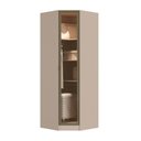 Ver imagem 1 de Guarda-Roupa Canto Oblíquo 1 Porta Reflecta LED 100% MDF Requinte+