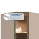 Ver imagem 4 de Guarda-Roupa Canto Oblíquo 1 Porta Reflecta LED 100% MDF Requinte+