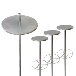 Kit Mesa Bar Molhado Com Regulagem + 3 Bancos + Chumbadores - 1