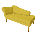 Ver imagem 5 de Recamier Divã Pés Palito para Sala Cecilia 1.60cm Corano Amarelo - Incasa Decor