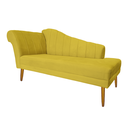 Ver imagem 3 de Recamier Divã Pés Palito para Sala Cecilia 1.60cm Corano Amarelo - Incasa Decor