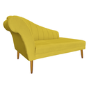 Ver imagem 6 de Recamier Divã Pés Palito para Sala Cecilia 1.60cm Corano Amarelo - Incasa Decor