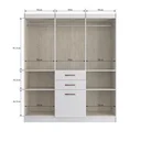 Ver imagem 5 de Guarda-Roupa Casal 6 Portas Cancun 7000 