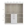 Guarda-Roupa Casal 6 Portas Cancun 7000  - 5