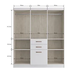 Guarda-Roupa Casal 6 Portas Cancun 7000  - 5