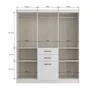 Guarda-Roupa Casal 6 Portas Cancun 7000  - 5