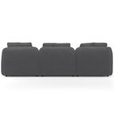 Ver mais imagens de Sofá 4 Lugares com Chaise Direito Sala Living 294cm Arlo F04 Veludo Grafite Tc-12003 - Lyam Decor