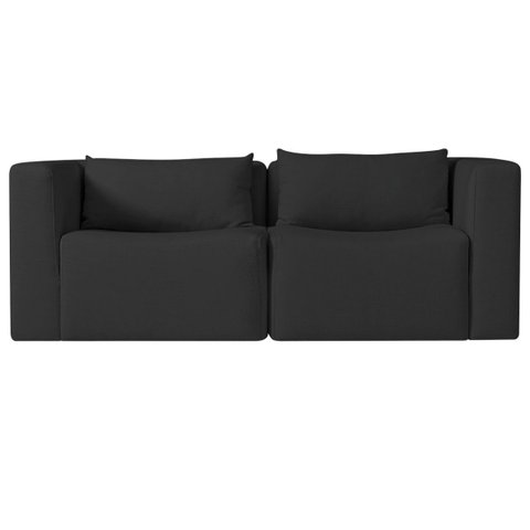 Sofá 2 Lugares Billy 150cm Orgânico Luxo Recepção Bouclé