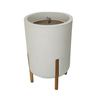 Vaso Cilíndrico Decore Polietileno 51x33x33cm Japi - Off-white - 1