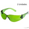 Kit 2 Óculos Segurança Epi Croma Verde Proteção Trabalho - 1