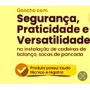 Ver imagem 3 de Suporte De Cadeira De Balançar Gancho Teto De Gesso Sanca Lambri