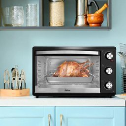 Forno Elétrico Philco Dupla Resistência 44 Litros Preto 220v - 5