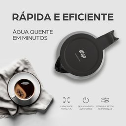 Chaleira Elétrica Inox Portátil 1,7l 1850w 220v Wce2 Wap - 4