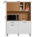 Ver imagem 2 de Armário de Cozinha Completo Darcy 1200 Mm Branco Ripado