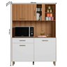 Armário de Cozinha Completo Darcy 1200 Mm Branco Ripado - 2