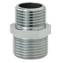 Ver imagem 1 de Conector Niple Duplo Conexão Rosca 1/2 Metal Macho Cromado