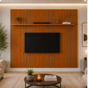 Ver imagem 1 de Painel para TV com Design Contemporâneo Versátil 2,20 x 2,20 - Freijo