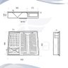 Canal Organizador Cozinha Aço Inox 304 com 3 Módulos Tubrax - 4
