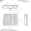 Ver imagem 5 de Canal Organizador Cozinha Aço Inox com 3 Módulos 50x40 - Tubrax