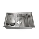Ver imagem 1 de Canal Organizador Cozinha Aço Inox com 3 Módulos 50x40 - Tubrax