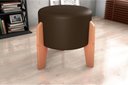 Ver imagem 2 de Puff Decorativo Descanso Luxo Orginal Premium Sintetico Marrom Matrix