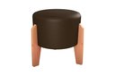 Ver imagem 1 de Puff Decorativo Descanso Luxo Orginal Premium Sintetico Marrom Matrix