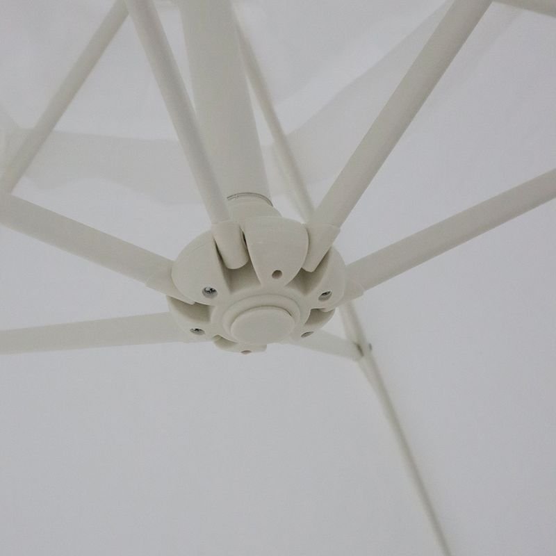 Ombrelone Suspenso Guarda Sol com Base Bel Veneza 3 Metros Branco P/ Piscina, Hotel, Varanda e Jardi - 7