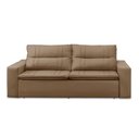 Ver imagem 4 de Sofá Retrátil e Reclinável 3 lugares com Molas 1,80m Ester Suede Cappuccino Adonai Estofados