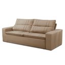 Ver imagem 5 de Sofá Retrátil e Reclinável 3 lugares com Molas 1,80m Ester Suede Cappuccino Adonai Estofados