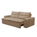 Ver imagem 6 de Sofá Retrátil e Reclinável 3 lugares com Molas 1,80m Ester Suede Cappuccino Adonai Estofados