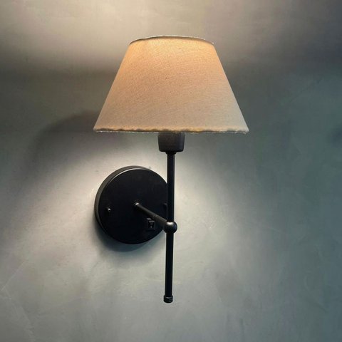 Arandela Luminária de Parede Clássica com Interruptor e Cúpula Ref 16 Decoração Casa Sala Quarto