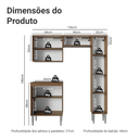 Ver imagem 5 de Armário de Cozinha Compacta 156 Cm Emilly Madesa 02