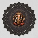 Ver imagem 2 de Mandala em Madeira, Impressão Uv - Deus Ganesha